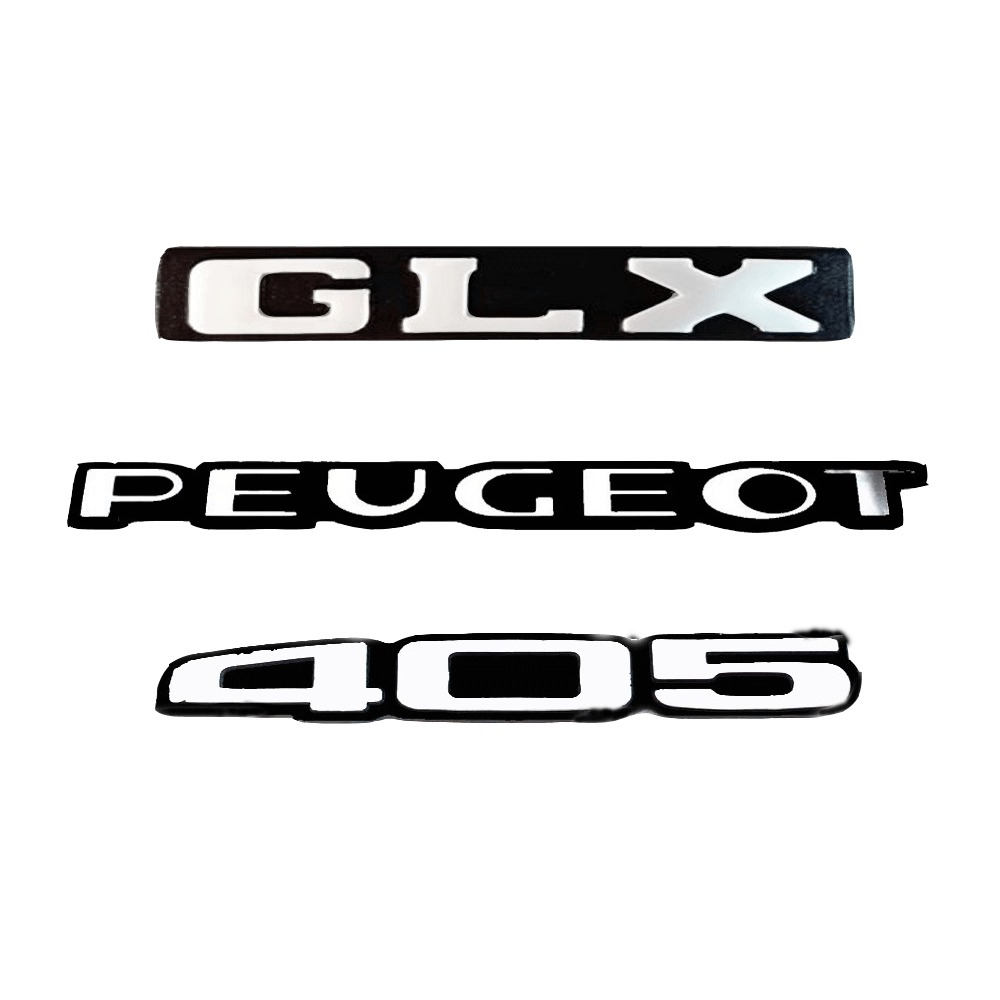 آرم نوشته صندوق عقب پژو ۴۰۵ GLX، مجموعه ۳ عددی